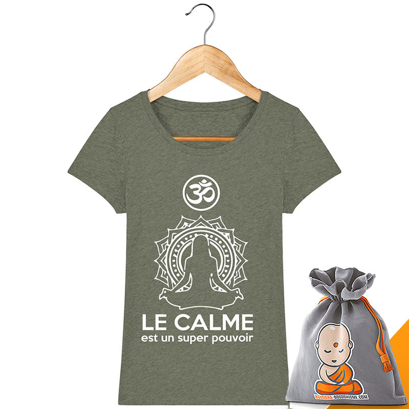 T-shirt Femme "Le Calme est un Super Pouvoir" - 6 couleurs disponibles