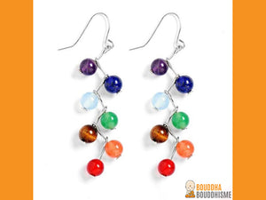 Boucles d'oreilles "Soin des 7 Chakras"