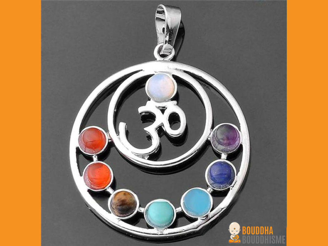 Pendentif Reiki Pierres des 7 Chakras - 6 styles disponibles