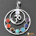 Pendentif Reiki Pierres des 7 Chakras - 6 styles disponibles