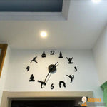 Horloge "Postures de Yoga" Originale