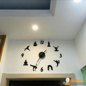 Horloge "Postures de Yoga" Originale