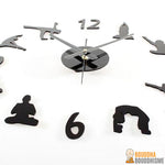 Horloge "Postures de Yoga" Originale