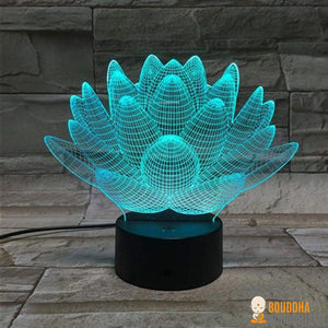 Edition Limitée: Lampe LED Hologramme "Fleur de Lotus"