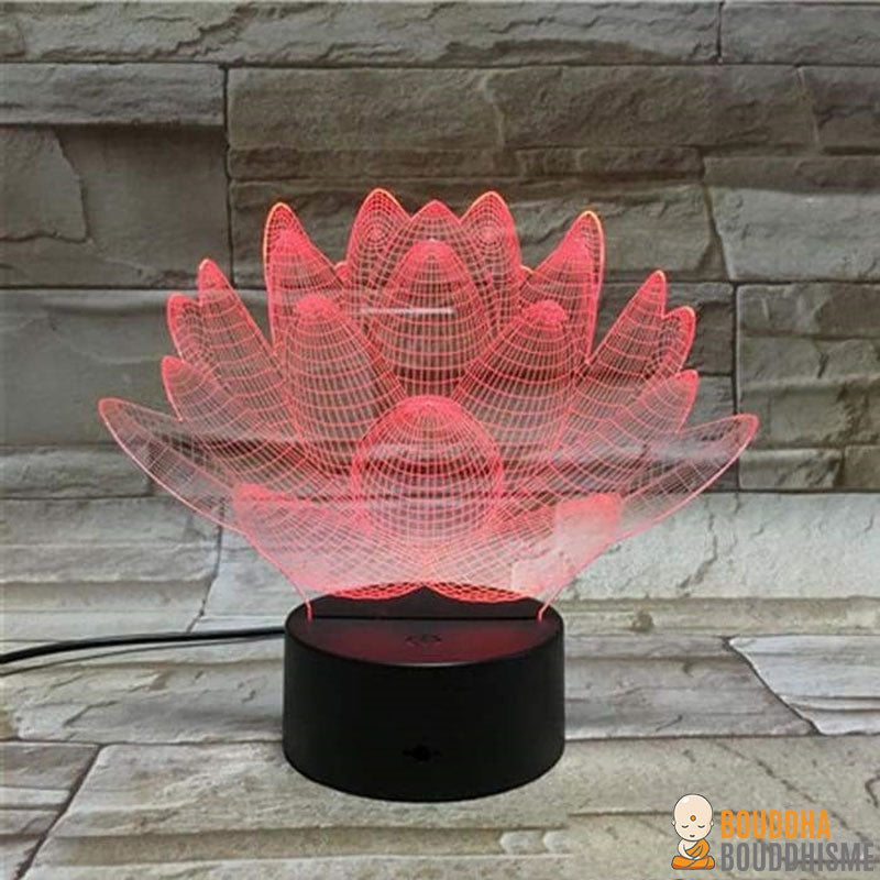 Edition Limitée: Lampe LED Hologramme "Fleur de Lotus"