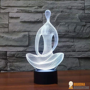 Lampe LED Hologramme "Méditation & Yoga"