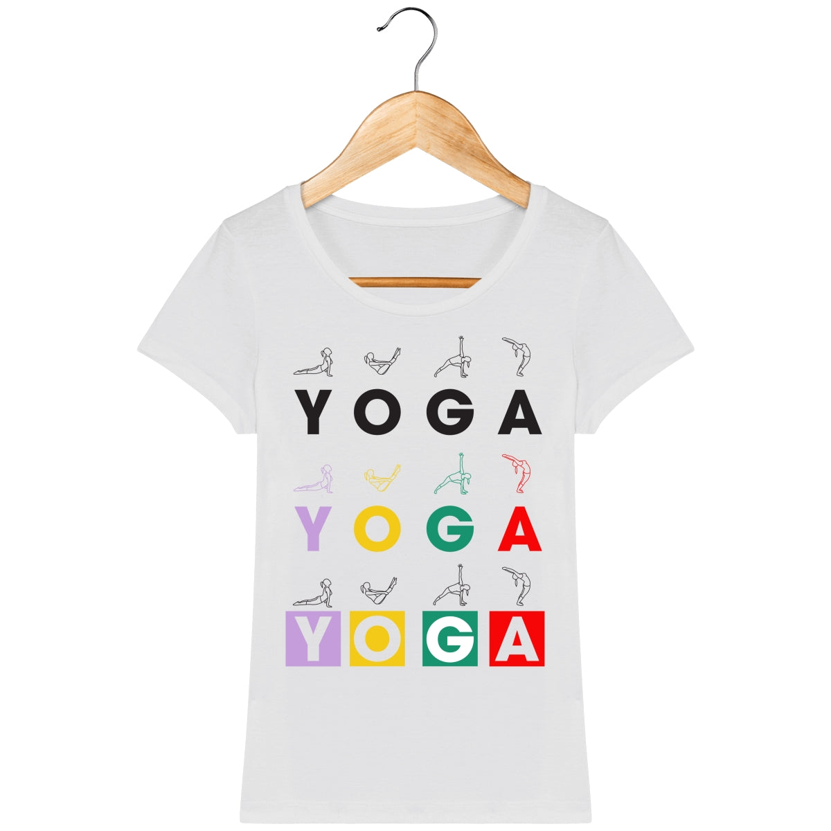 T-shirt Femme "Yoga Asanas"