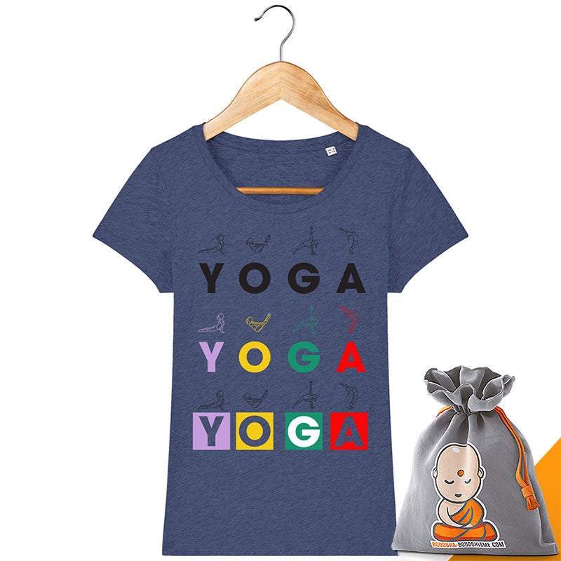 T-shirt Femme "Yoga Asanas"