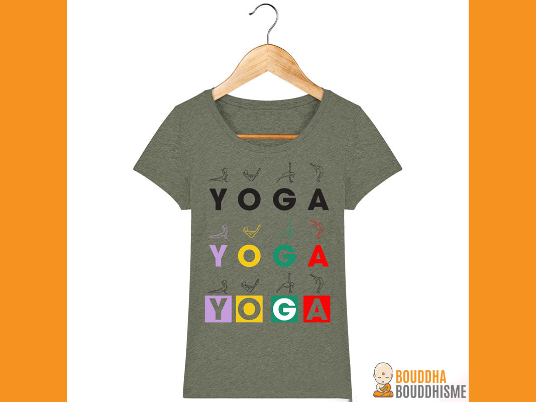 T-shirt Femme "Yoga Asanas"