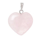 Pendentif "AMOUR" en Quartz Rose