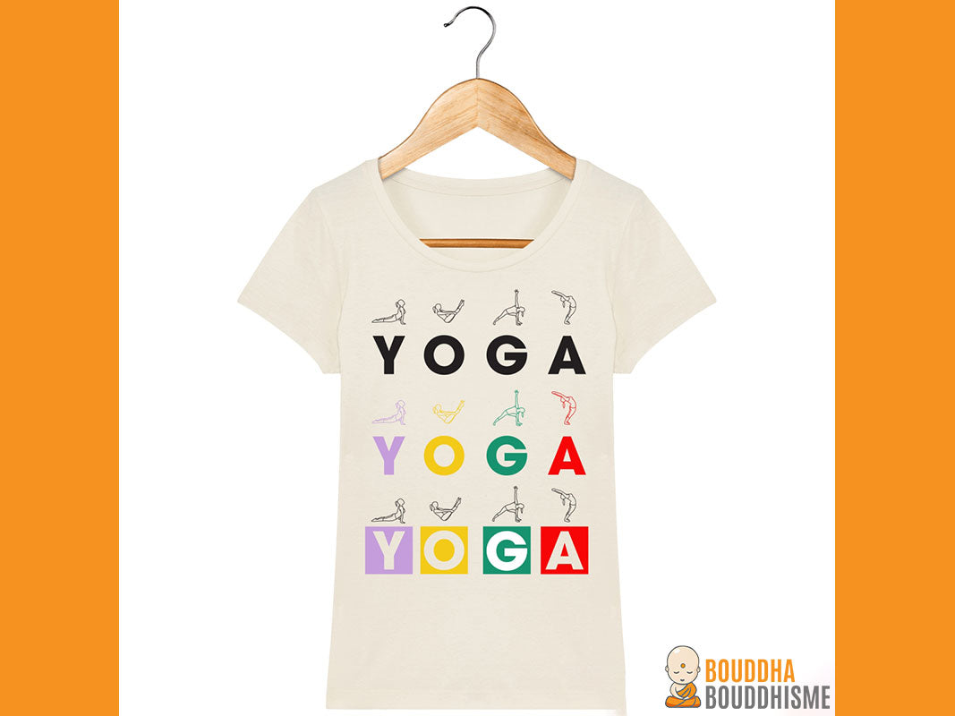 T-shirt Femme "Yoga Asanas"