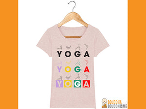 T-shirt Femme "Yoga Asanas"