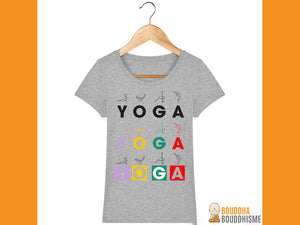 T-shirt Femme "Yoga Asanas"