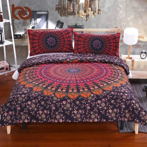 Housse de couette Mandala + 2 Taies d'oreillers