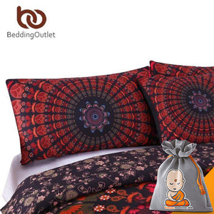 Housse de couette Mandala + 2 Taies d'oreillers