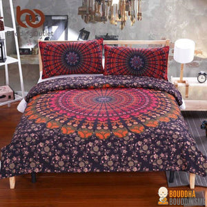 Housse de couette Mandala + 2 Taies d'oreillers