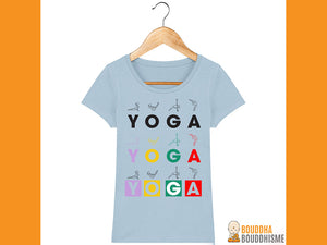 T-shirt Femme "Yoga Asanas"