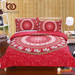 Housse de couette Mandala + 2 Taies d'oreillers