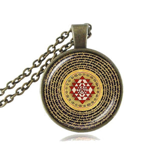 Collier sacré + Pendentif "Energie du Sri Yantra"