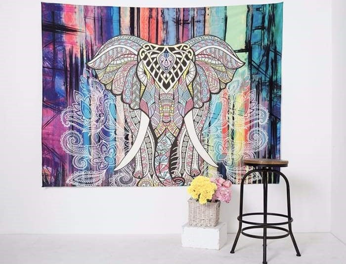 Toile Murale Mandala Eléphant (Edition limitée)