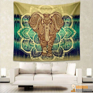 Toile Murale Mandala Eléphant (Edition limitée)