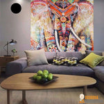 Toile Murale Mandala Eléphant (Edition limitée)