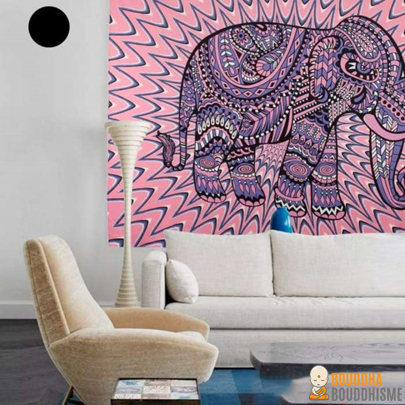 Toile Murale Mandala Eléphant (Edition limitée)