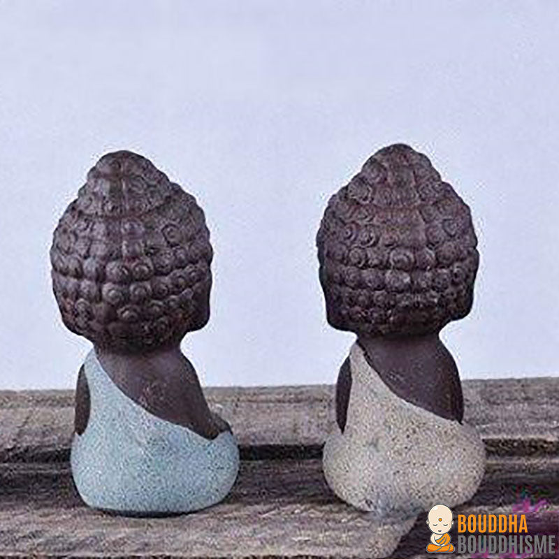 Statue Mini Bouddha - 4 couleurs disponibles