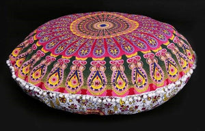 Housse Indienne de Coussin - "Gaieté"