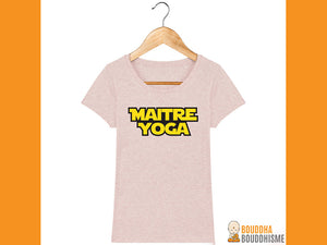 T-shirt Femme "Maitre Yoga" - 6 couleurs disponibles