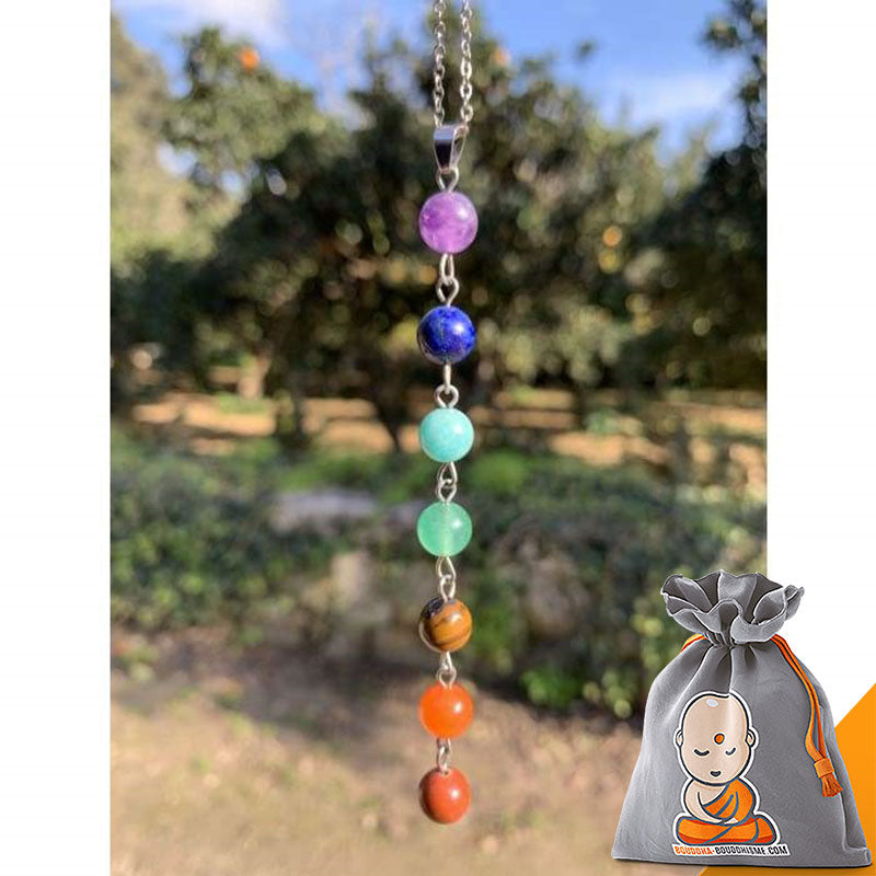 Collier "Perles des 7 Chakras" (Nouvelle version 2019)