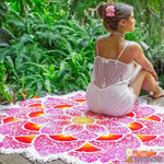 Toile Mandala "Fleur Lumineuse" - 2 couleurs disponibles