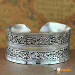 Bracelet Manchette Tibétain Argent - 5 styles disponibles