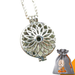 Pendentif "Fleur de Lotus" diffuseur d'Huile Essentielle