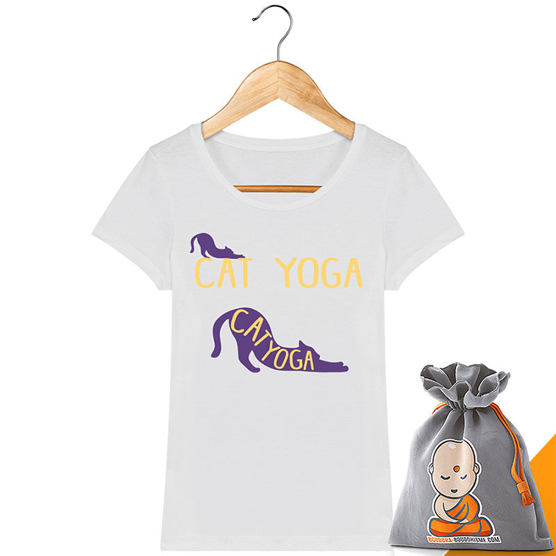 T-shirt Femme "Cat Yoga"