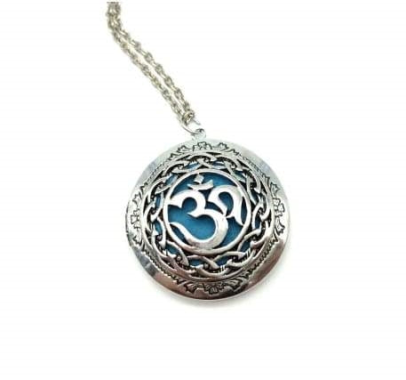 Pendentif Argenté "Moola Mantra" diffuseur d'Huile Essentielle - 6 couleurs disponibles