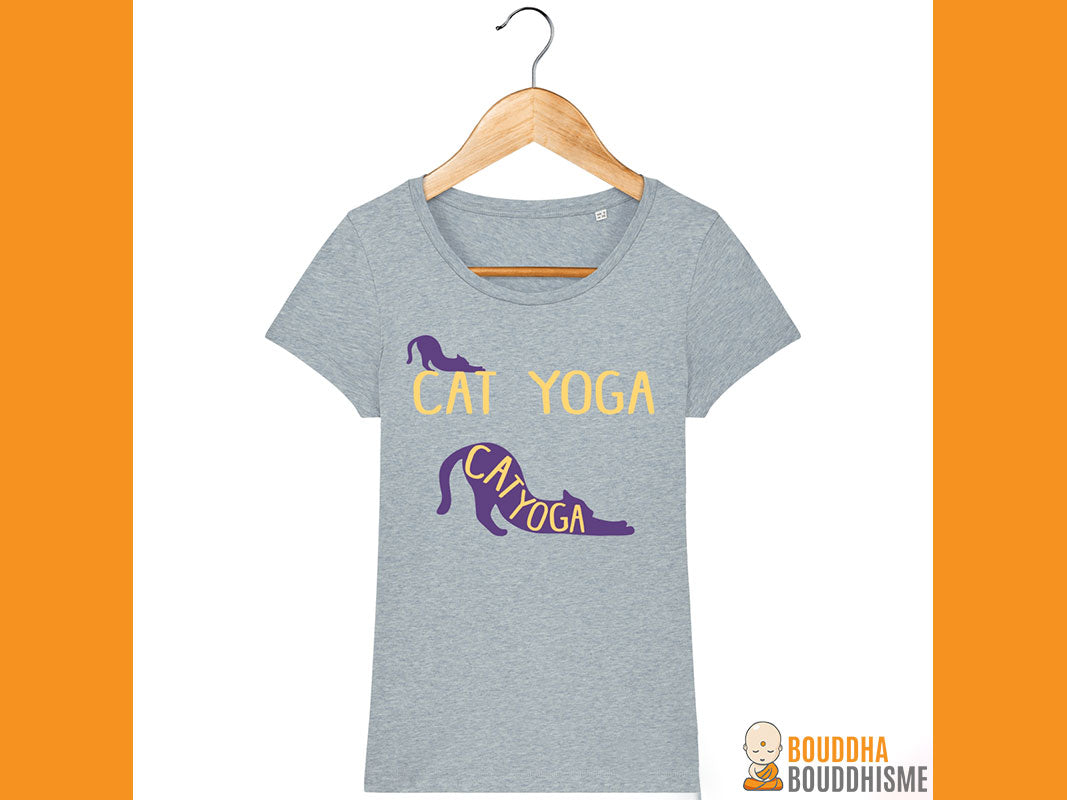 T-shirt Femme "Cat Yoga"