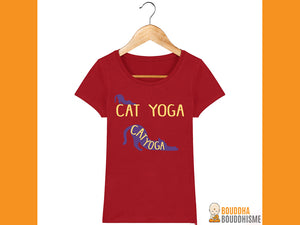 T-shirt Femme "Cat Yoga"