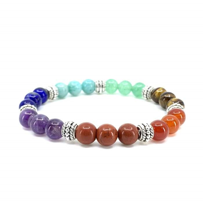 Bracelet "7 Chakras" Triple en Pierres Naturelles (Nouvelle version 2019)