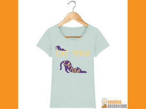 T-shirt Femme "Cat Yoga"