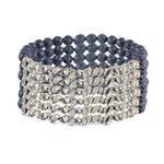 Lot de 6 Bracelets diffuseur "Étincelle" en Pyrite