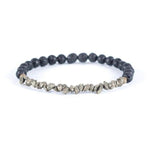 Bracelet diffuseur "Étincelle" en Pyrite