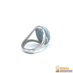 Bague "Caraïbe" en Larimar