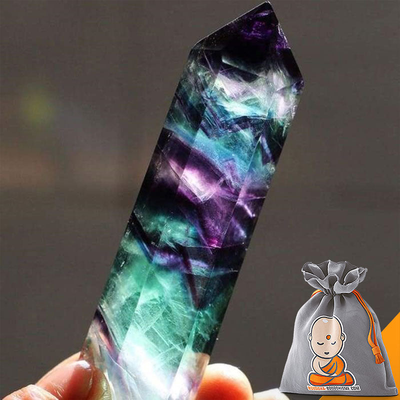 Baguette en Fluorite Arc-en-Ciel