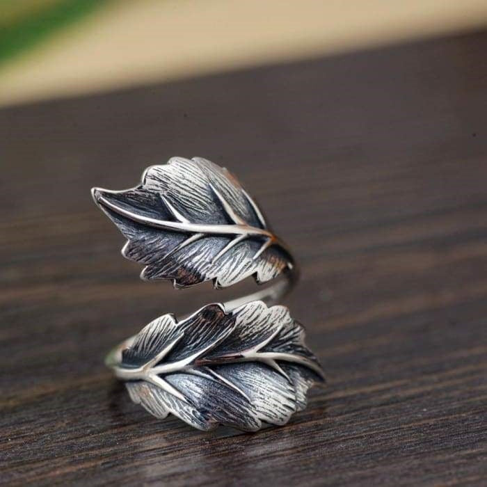 Bague Feuille en Argent 925