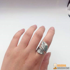 Bague Feuille en Argent 925