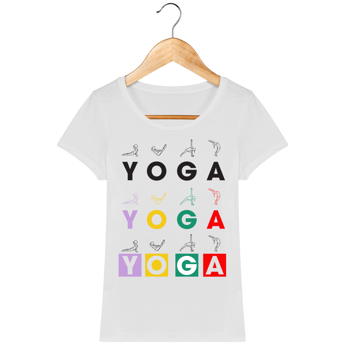 T-shirt Femme "Yoga Asanas"