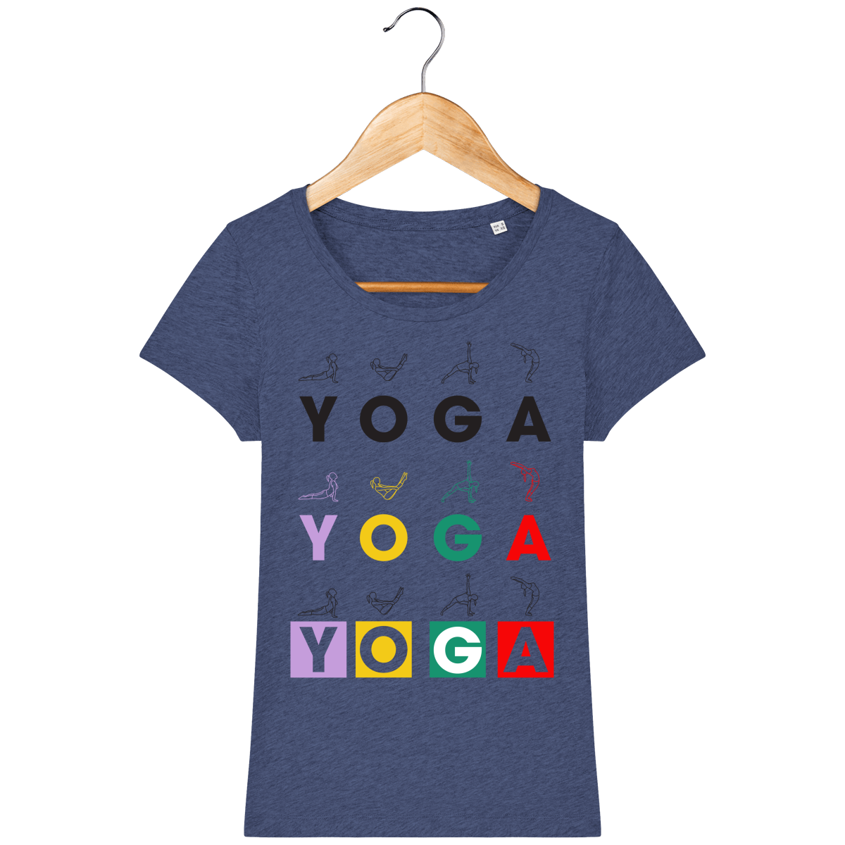 T-shirt Femme "Yoga Asanas"