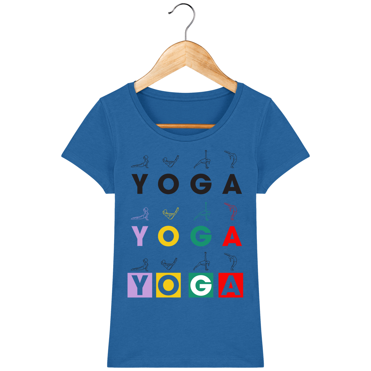 T-shirt Femme "Yoga Asanas"