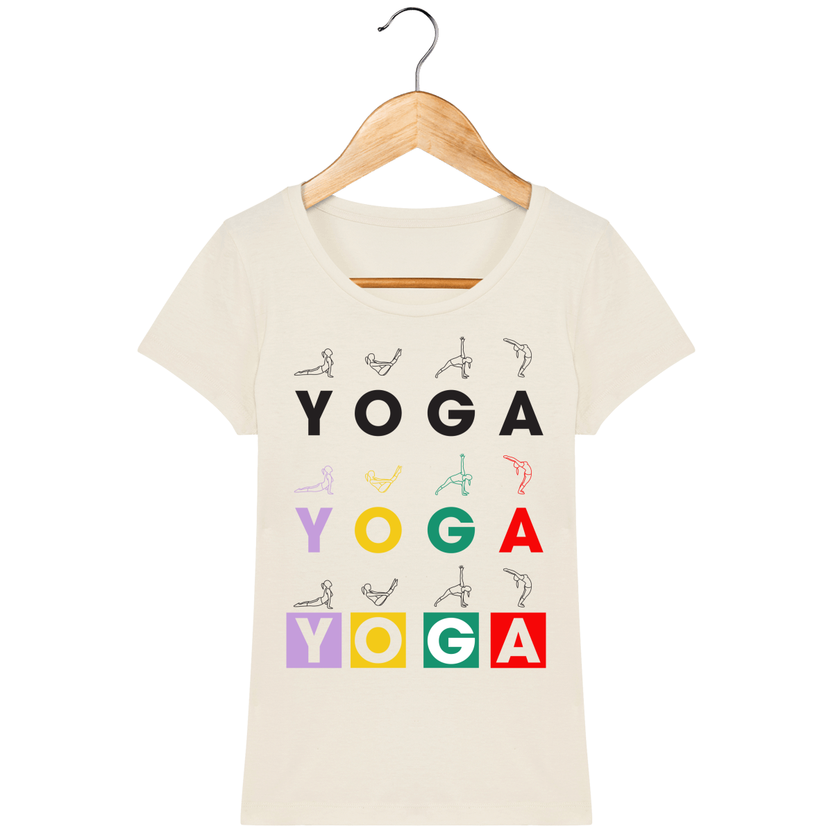 T-shirt Femme "Yoga Asanas"